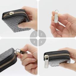 5/10Pcs Metal Zipper Pull Substituição Destacável Zipper Slider Zip Cabeça Puxar Tab Repair Kit para Artesanato Costura Roupas Acessórios - Image 3