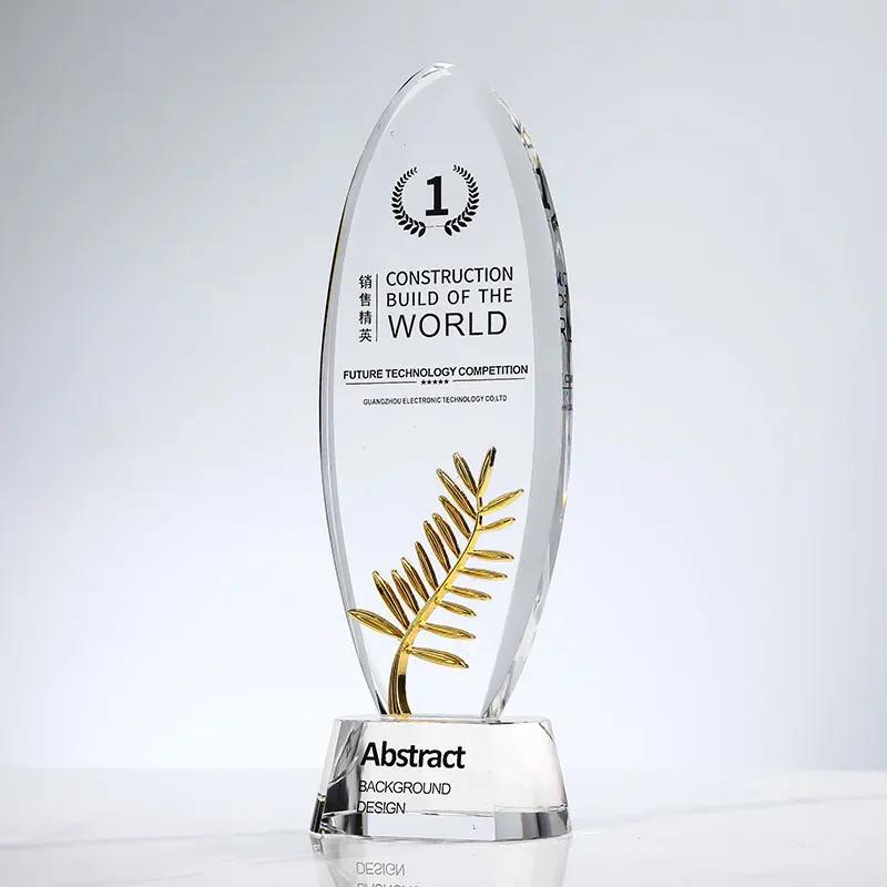 Troféu Criativo Personalizado, Troféu De Cristal De Alto Grau, Prêmio De Equipe De Empresa, Pin Da Coroa, Novo, Personalizado - Image 1