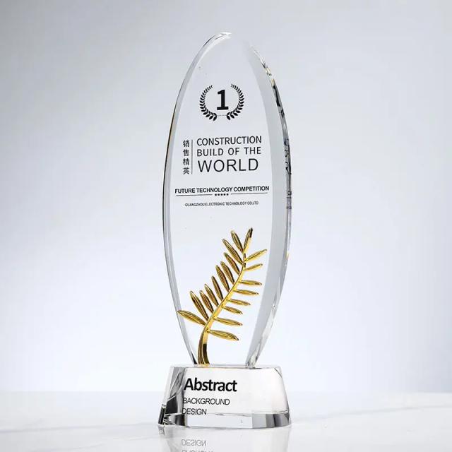 Troféu Criativo Personalizado em Cristal Premium para Reconhecimento de Equipes Empresariais