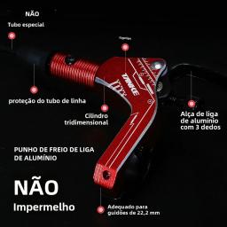 Tanke mtb bicicleta conjunto de freio a disco hidráulico 160mm rotores placa pinça óleo dianteiro traseiro mountain bike braçadeira 22.2mm lidar com um pilar - Image 5
