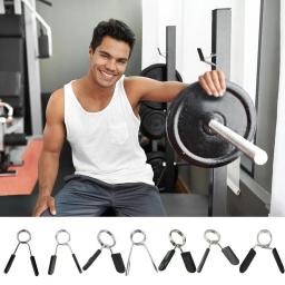 Halteres de fitness halteres halteres halteres halteres halteres halteres halteres da aptidão do grampo da mola do halterofilismo do halterofilismo de safty - Image 1