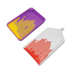 DIY Diamante Pintura Tool Set, Funil Ponto Broca, Cola Broca Pen, Caixa de armazenamento, Acessórios e Acessórios, Inventário Roxo - Image 3