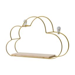 Prateleira De Parede De Prateleira De Ferro De Nuvem Criativa, Raça De Madeira, Estilo Nórdico, Decoração Do Quarto Das Crianças, Suporte De Exposição - Image 6