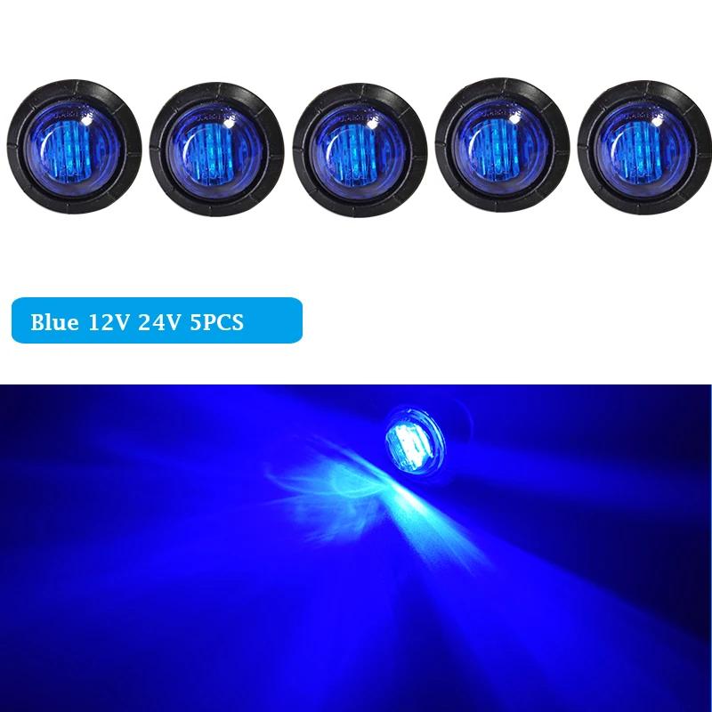 Impermeável LED Barco Navegação Luz, Sailing Signal Lâmpada, Marine Yacht Luz de advertência, Azul, Vermelho, Verde, Branco, Amarelo, 12V, 24V, 5Pcs - Image 1