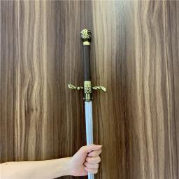 Grande 1:1 espada de costura agulha espada arma filme cosplay espada prop role play presente segurança plutônio inverno geada espada 79cm - Image 5