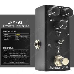 Pedal de guitarra elétrica overdrive vintage/eua sonho/coro clássico/fase vintage/tremolo/atraso analógico/atraso digital/unidade final - Image 3
