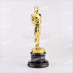 Troféu De Oscar De Liga De Zinco De Tamanho Completo, Troféu De Metal Verdadeiro, Escultura Lembrança, 13.5 ", 1:1 - Image 4