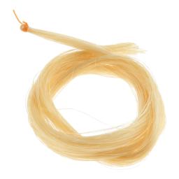 74cm/29.13 polegadas universal amarelo branco garanhão cabelo de cavalo para arco de violino instrumentos musicais de cordas peças de violino acessórios - Image 3
