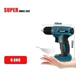 Donumeh 8v sem fio chave de fenda elétrica mini furadeira elétrica sem fio chave de fenda bateria recarregável ferramentas elétricas manutenção - Image 5