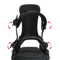 Fixações de snowboard 3D totalmente ajustável encadernação enrolada com absorção de choque e base confortável - Image 4