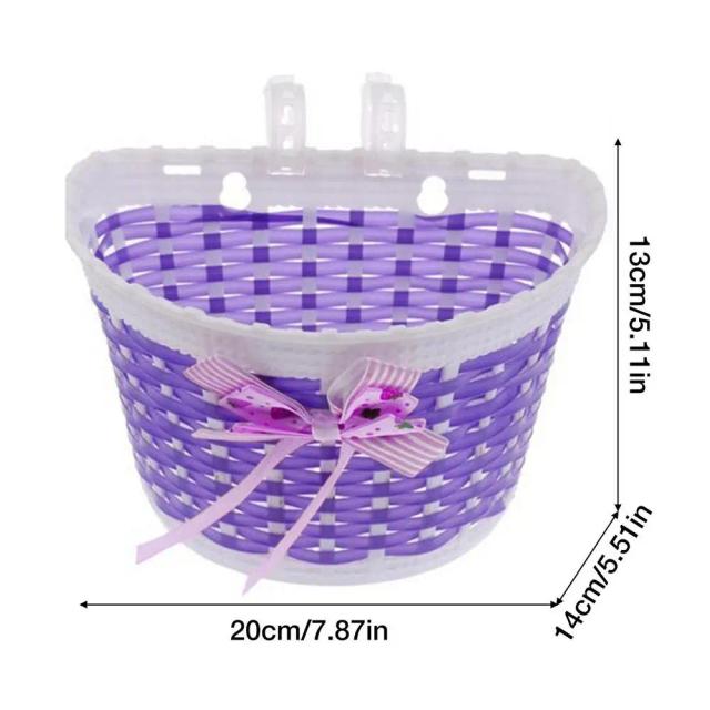 Conjunto Colorido de Acessórios para Bicicleta Infantil com Guidão, Apertos e Flâmulas para Meninos e Meninas