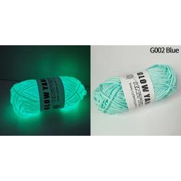 Fio de poliéster luminoso para tricô manual, brilho no escuro, fio robusto, artesanato DIY, fio brilhante, suéter, chapéu, tapete, 50g por bola - Image 5