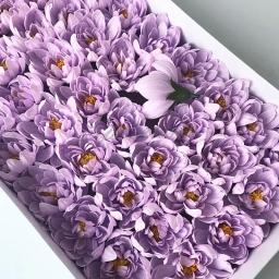 Spilewka-flores artificiais do sabão, flores para o casamento, dia dos namorados, caixa de presente, decoração home, 50 peças - Image 3