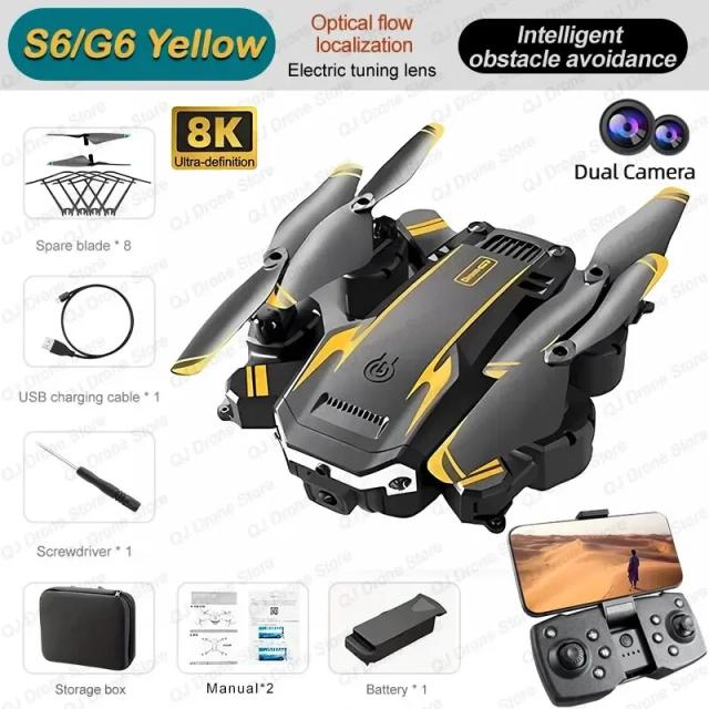 G6 Drone Profissional Câmera HD GPS FPV WiFi 100m