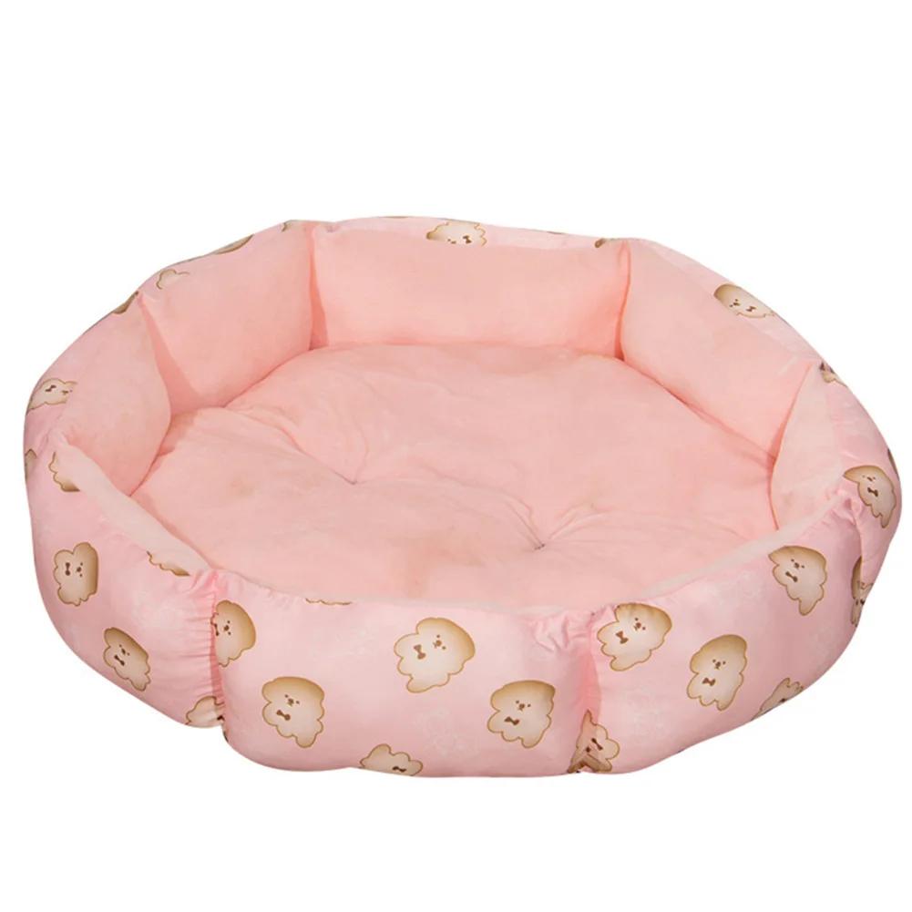 Cama redonda com fundo, Sem deformação, Super macio, Plush Pet Sleeping Bed, Produtos para animais de estimação para cães e gatos, Atacado - Image 3