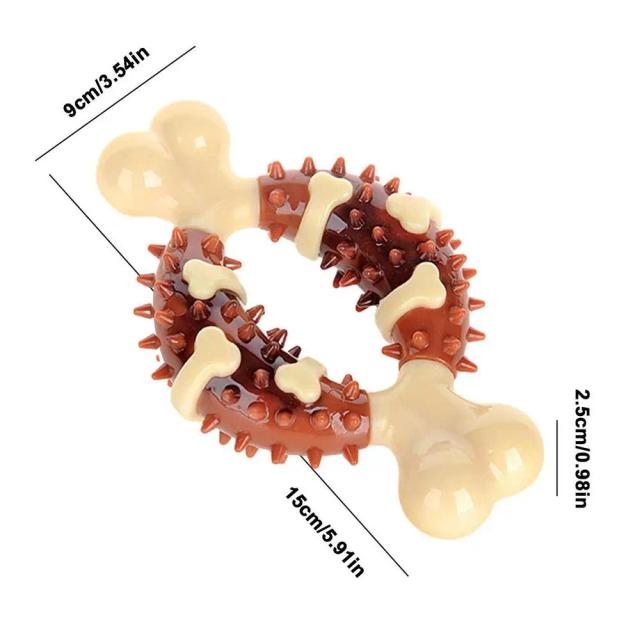 Brinquedo para Filhotes de Cão: Ossinho de Nylon Resistente para Mordida e Alívio do Teething