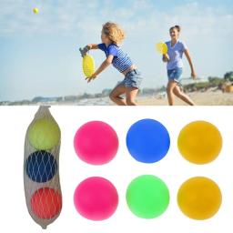 3 pçs pvc multicolorido prática exercício sorteio esporte jogo bolas de praia tênis de mesa cricket formação - Image 3