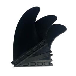 Aletas de plástico branco prancha, Surf preto, Nylon SUP Board Fin, Tri Fins, G5 Tamanho, 3pcs por conjunto - Image 6