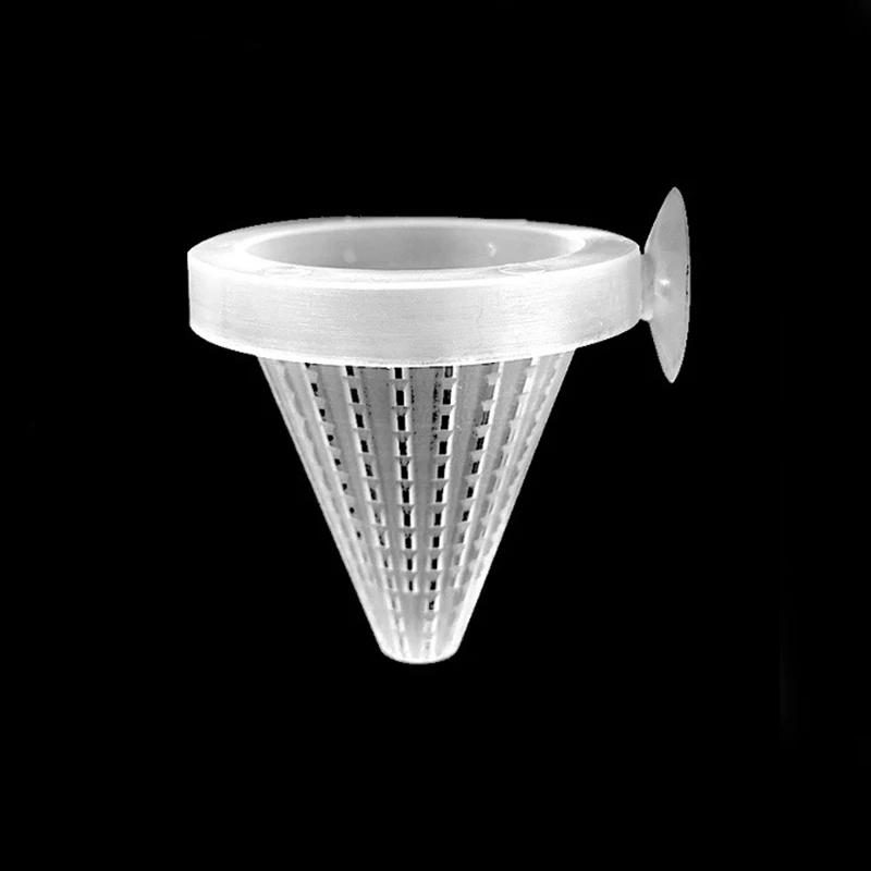 Alimentador de peixes de aquário com otário, Verme vermelho vivo, Alimentação de camarão, Cone Cup, Aquatic Pet Feeder - Image 1