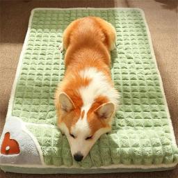 Tapete de pelúcia calmante fofo, cama pet, colchão super macio para cães e gatos, facilidade de humor quente, inverno - Image 1