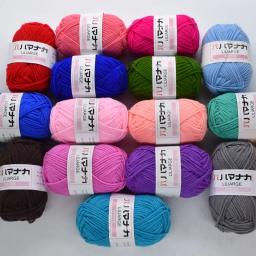 DIY Hand Knitting Milk Cotton Yarn, 4 Ply Soft Baby Yarn, Artesanato de crochê, 80% Fibra De Grampo Longa, 60m, 66yd, 25g - Image 6