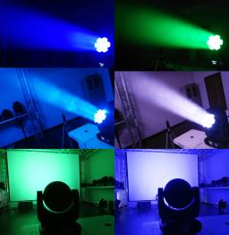 Mini RGBW LED Bee Eye Beam, Lavagem Efeito Zoom, Moving Head Stage Light, Festa de Casamento, 7x40W - Image 5