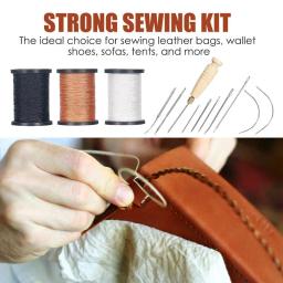 Estofos Kit De Costura Para Tapete E Sapatos, Ferramentas De Artesanato De Couro, Linha De Costura, Agulha, Alwl, Heavy Duty - Image 3