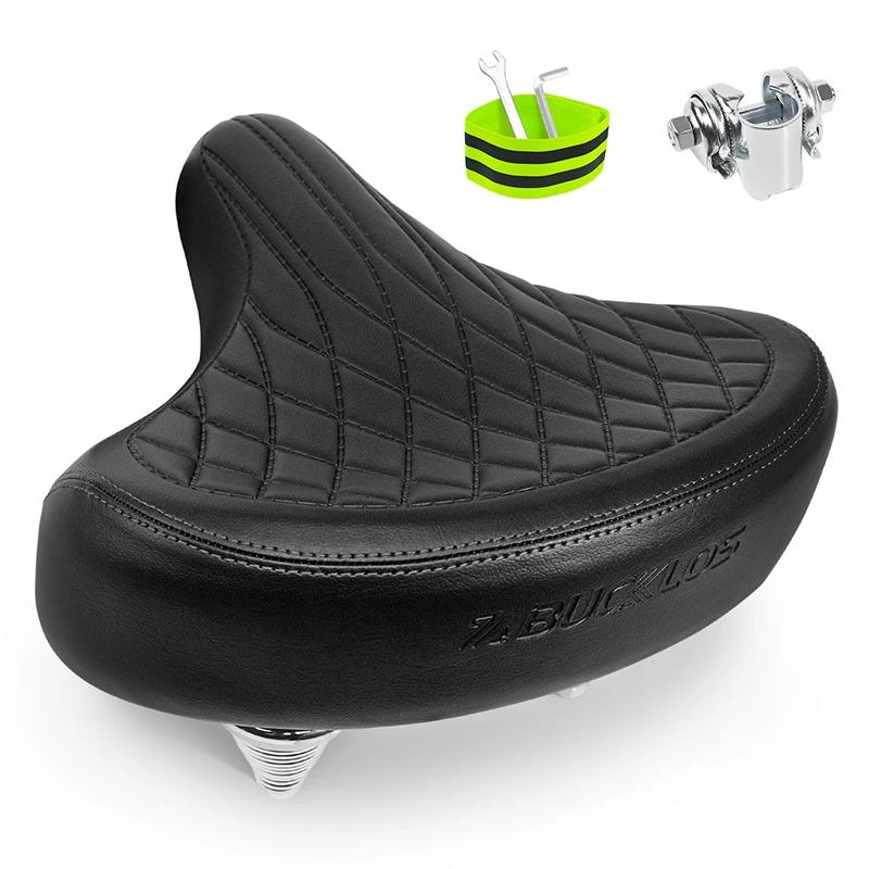 Bucklos selim de bicicleta de grandes dimensões, ergonômico, ampliado, grosso, estrada, mountain bike, macio, confortável, absorção de choque - Image 1