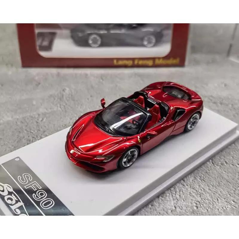 Ferrari série SF90 liga carro modelo brinquedos, Die-Cast, decoração do carro em miniatura, presente colecionável, venda limitada, solo 1:64 - Image 1