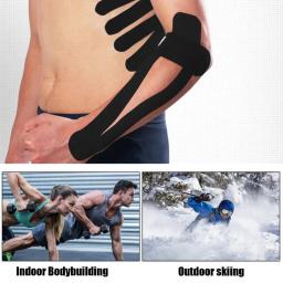5m x 2.5cm kinesiology fita esporte recuperação bandagem algodão à prova dwaterproof água correndo joelho fitness tênis futebol músculo adesivo protetor - Image 5