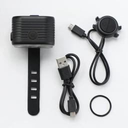 X-TIGER-Farol LED de bicicleta com buzina, luzes à prova d'água, USB recarregável, 200 lumens, 6 modos, 2 em 1 - Image 6