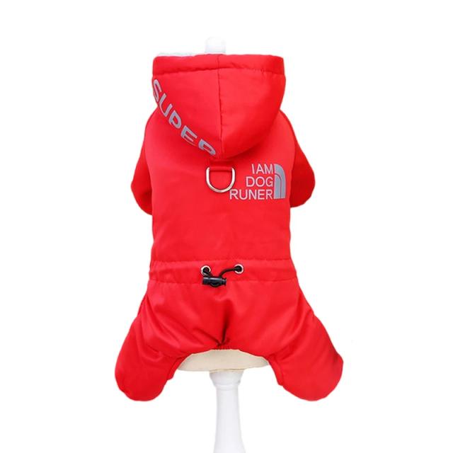 Macacão Quente Impermeável para Cães Pequenos e Médios - Snowsuit Ideal para Chihuahua e Bulldog em Inverno
