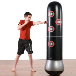 Saco de boxe inflável da aptidão 160cm pvc inflável espessamento boxe coluna tumbler luta coluna - Image 5