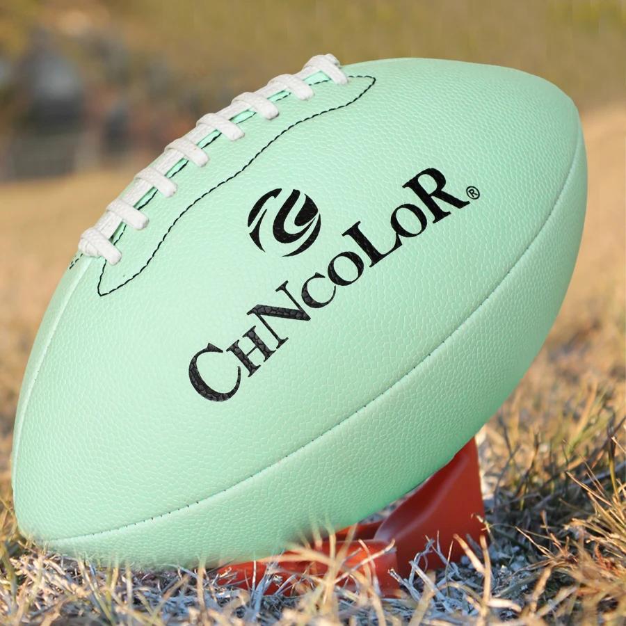 Jogo De Futebol Americano Fluorescente Holográfico, Bolas De Rugby De Treinamento, Brilham No Escuro, Tamanho 9 - Image 1