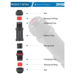 IP68 I/Y/T Forma M20/M25 Conector Impermeável 2/3/4/5 Pin Parafuso Terminal Adaptador Para 6-16mm Cabo Fio Exterior Conector DIY VAI - Image 5