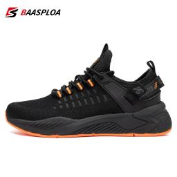 Baasploa-Sapatos esportivos respiráveis de malha casual masculina, tênis antiderrapantes de corrida, leves, confortáveis, masculinos, ao ar livre, novos - Image 1