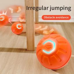 Brinquedo eletrônico interativo, Brinquedo do cão inteligente, Bola em movimento USB, Salto automático para cachorro, Produto de gato, Presente de aniversário - Image 3