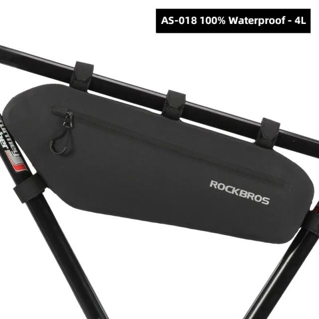 Bolsa Quadrada ROCKBROS para Ciclismo e MTB: Cesta Resistente à Água e Sujeira para Cano Frontal Superior
