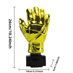 Luvas De Goleiro De Futebol De Ouro Personalizado Troféu, Artesanato De Resina, Melhor Banhado A Ouro, Prêmio De Futebol, Presente Personalizável, Fãs Liga Souven - Image 2