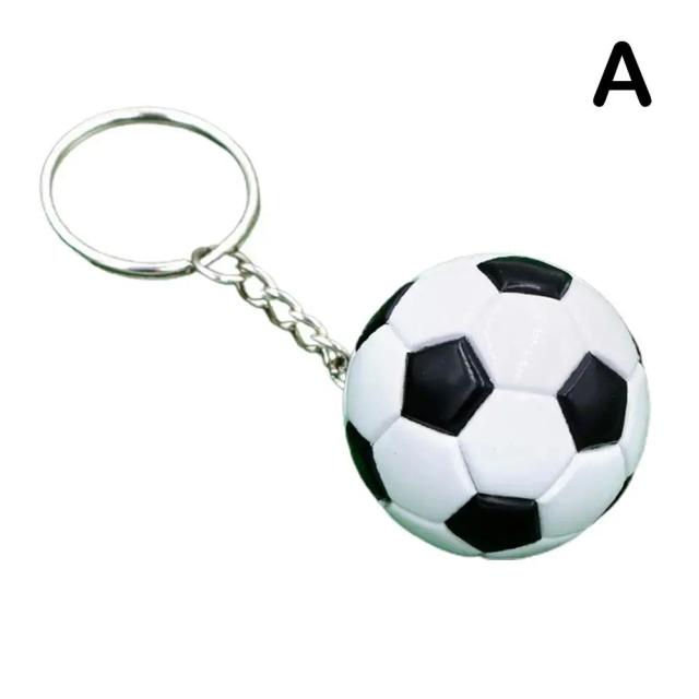 Chaveiro de Couro PU com Pingente de Futebol - Lembrança Ideal para Fãs, Homens e Mulheres