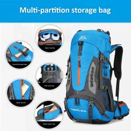 70l grande mochila de acampamento saco de viagem dos homens escalada mochila caminhadas pacote de armazenamento ao ar livre montanhismo esportes sacos ombro - Image 4