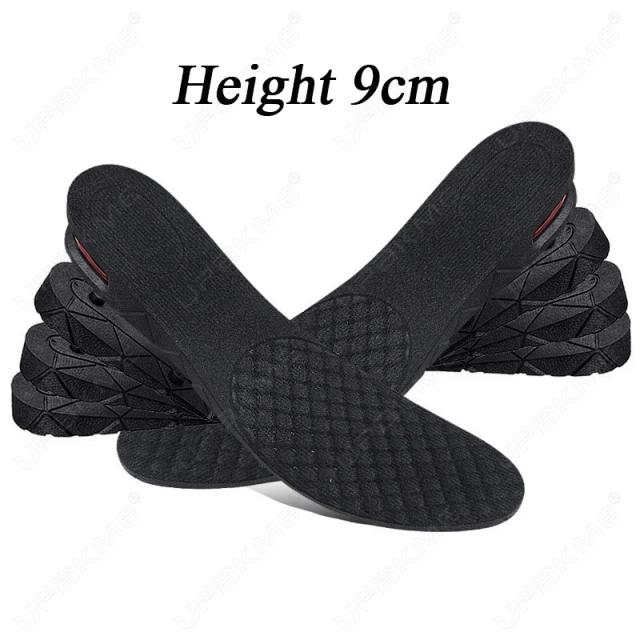 Palmilhas Elevadoras Ajustáveis para Sapatos com Suporte Shockarch e Conforto Absorvente - Aumente Sua Altura de 3 a 9cm