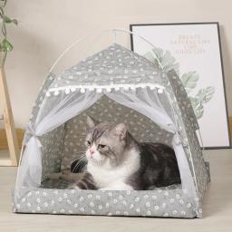 Cama Tenda Aconchegante para Animais de Estimação, Camas Calmantes Confortáveis para Cães e Gatos Pequenos, Casa para Chihuahua, Rede, Acessórios para Animais - Image 4