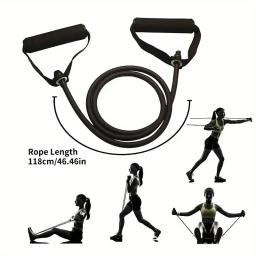 Faixas de resistência com alças, faixas de exercício, faixas de treino com alças para homens e mulheres, equipamentos de treinamento de força em casa - Image 3
