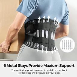 Cinta lombar ajustável para esportes, antiderrapante, suporte de cintura respirável, cinto para exercício, fitness, ciclismo, corrida, tênis, golfe - Image 3