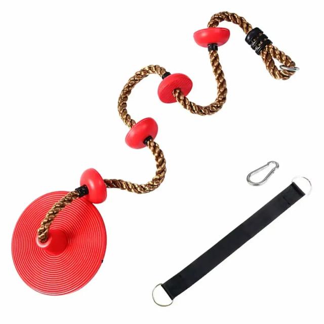 Corda de Escalada Fitness Infantil com Plataformas e Assento de Balanço - Brinquedo de Jardim