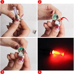2/4 pçs carro motocicleta bicicleta pneu válvula tampas luz led neon flash lâmpada à prova dwaterproof água pneu universal luzes da roda acessórios do carro - Image 5