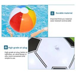 Bola de praia inflável para meninos e meninas, futebol em PVC, brinquedos esportivos espirrando, festa na piscina exterior, verão, 1 pc - Image 5