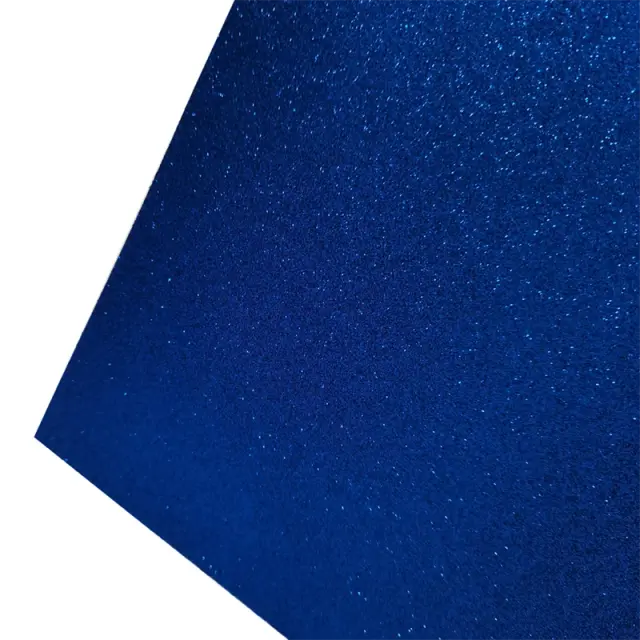 Papel Autoadesivo Glitter 200gsm A4 para Artesanato DIY - 15 Folhas para Topper de Cupcake, Aniversários e Decorações de Casamento