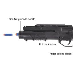 M203 bolas de gel lançador de granada com barril duplo sino duplo m4/16 brinquedos de lançador de plástico curto para tiro de paintball brinquedo infantil - Image 4